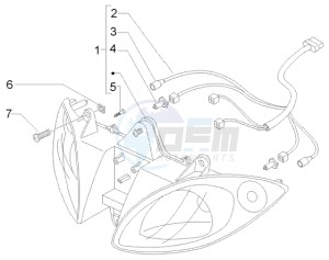 X9 500 Evolution (USA) drawing Head lamp