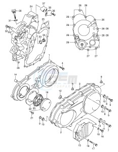 AN250 (E2) Burgman drawing CRANKCASE COVER (MODEL K1 K2)