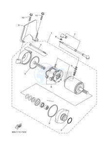 YFM450FWBD KODIAK 450 (B5R1) drawing STARTING MOTOR