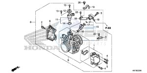 TRX420FA6F TRX420F Australia - (U) drawing THROTTLE BODY