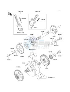 VN 1500 T [VULCAN 1500 CLASSIC] (6F) T6F drawing CRANKSHAFT