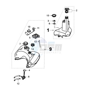 VIVA XRN A EU1 drawing TANK AND FUEL PUMP