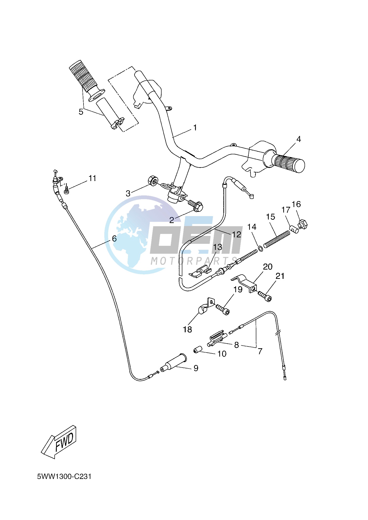 STEERING HANDLE & CABLE