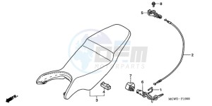 VFR800A9 Europe Direct - (ED / ABS MME) drawing SEAT