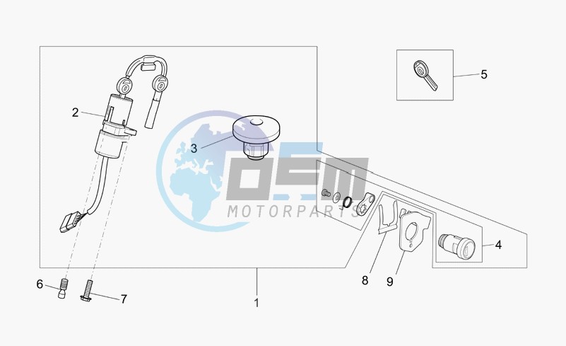 Lock hardware kit