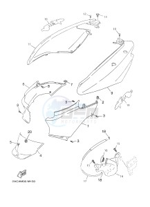 YN50F OVETTO 4T (2ACG) drawing SIDE COVER