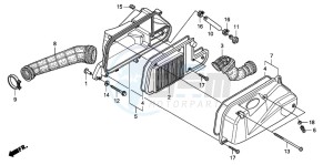 FES125 S-WING drawing AIR CLEANER (FES1253-5)(FES1503-5)