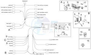 Tuono V4 1100 Factory USA-CND (NAFTA) (CND, USA) drawing Electrical system I