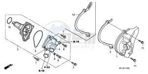 CBR1000RAA UK - (E / ABS MKH) drawing WATER PUMP