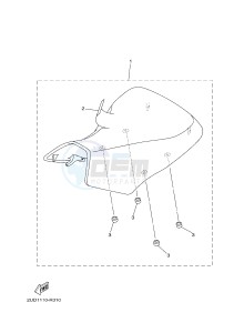 YFM700FWAD GRIZZLY 700 (2UDD) drawing SEAT