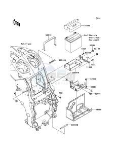 ZZR1400_ABS ZX1400FEFB FR GB XX (EU ME A(FRICA) drawing Battery Case