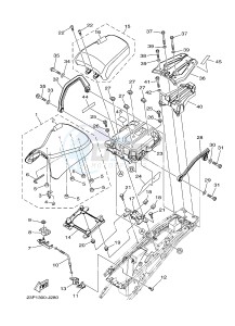 XT1200Z (23PF 23PG) drawing SEAT