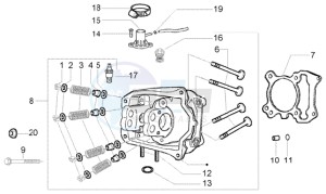 X9 250 Evolution drawing Head - valves