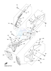 YZ250F (1SM5 1SM6 1SM7 1SM8) drawing SIDE COVER