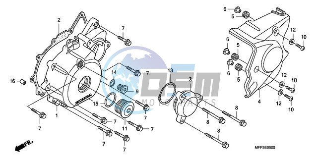 LEFT CRANKCASE COVER