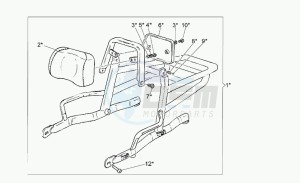 California 1100 Jackal Jackal drawing Optional tilting luggage rack