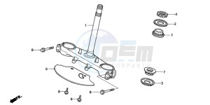 NX650 500 DOMINATOR drawing STEERING STEM