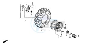 TRX500FPE drawing REAR WHEEL