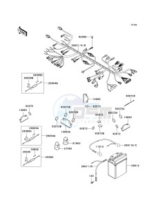 KVF 360 B [PRAIRIE 360] (B6F-B9F) B7F drawing CHASSIS ELECTRICAL EQUIPMENT