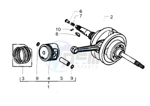 X9 250 drawing Crankshaft