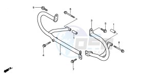 GL1500C F6C drawing ENGINE GUARD