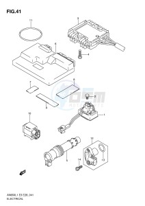 AN650 (E3-E28) Burgman drawing ELECTRICAL (AN650L1 E3)