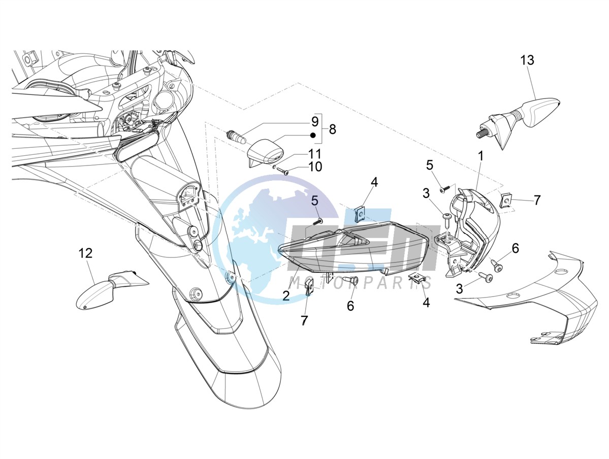 Rear headlamps - Turn signal lamps