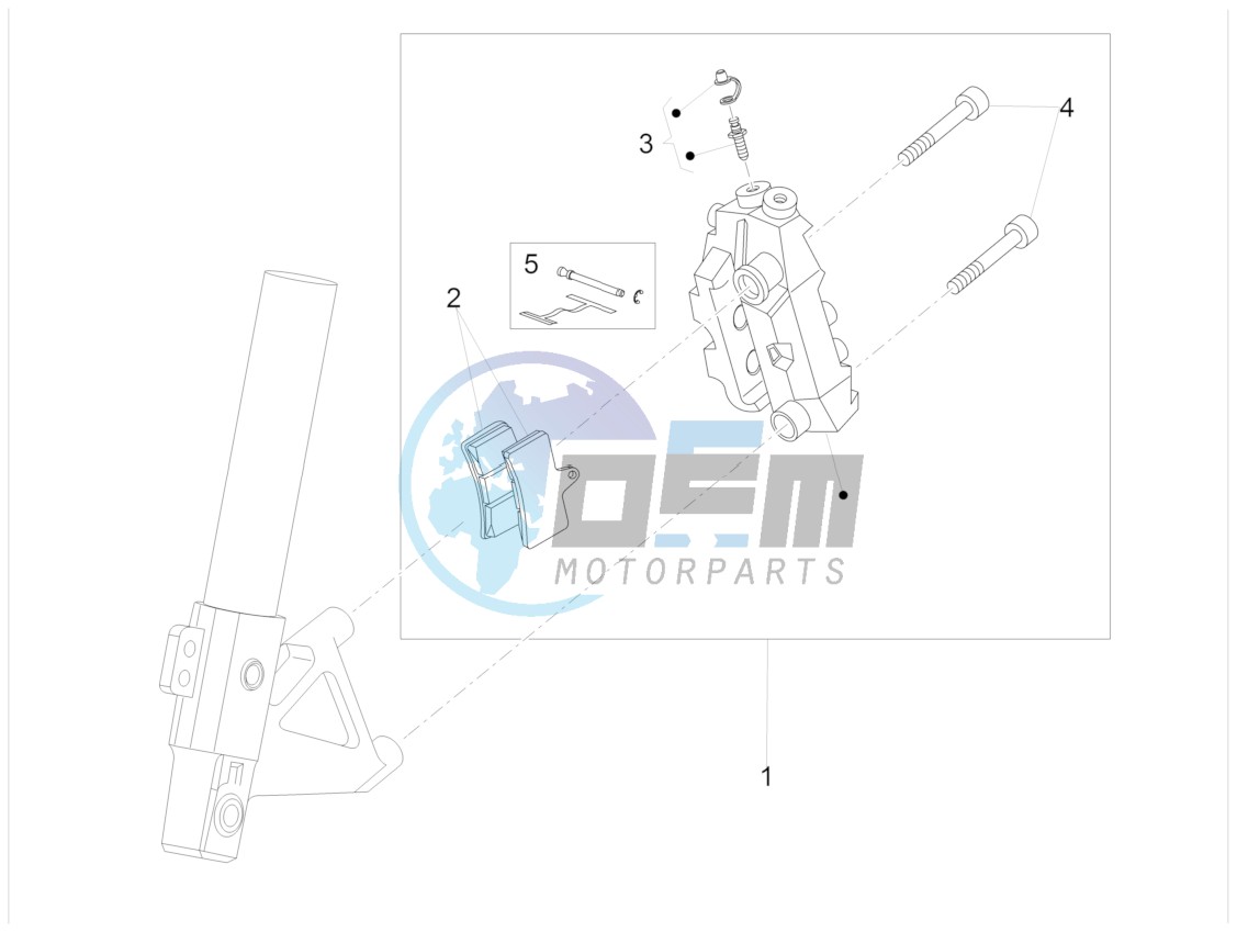 Front brake caliper