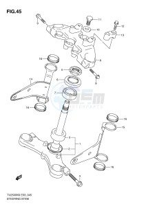 TU250X (E3) drawing STEERING STEM