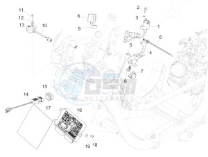 MEDLEY 150 4T IE ABS E4-2016-2018 (EMEA) drawing Voltage Regulators - Electronic Control Units (ecu) - H.T. Coil