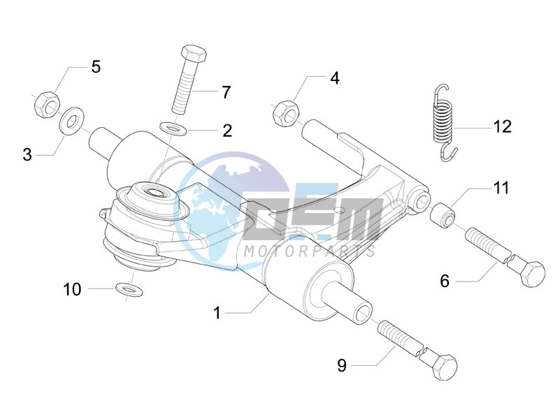 Swinging arm