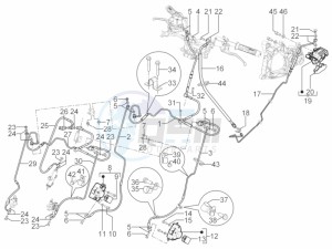 MP3 300 YOUrban ERL drawing Brakes pipes - Calipers