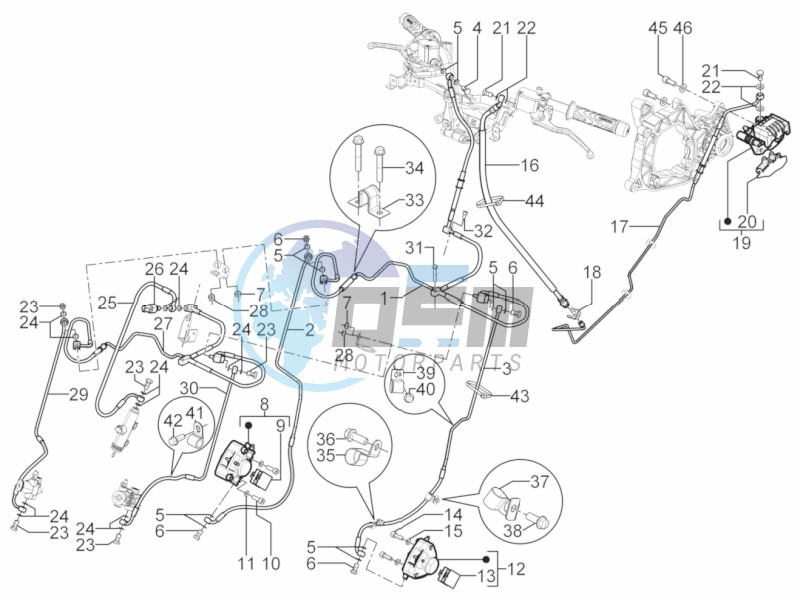 Brakes pipes - Calipers