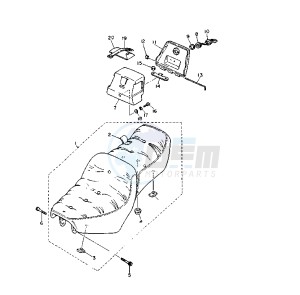 XV VIRAGO 11000 drawing SEAT