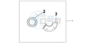 CBR1000RA9 Europe Direct - (ED / ABS MME REP) drawing CARBON CRANKCASE COVER SET