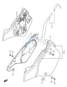 RM250 (E28) drawing FRAME COVER (MODEL K L M)