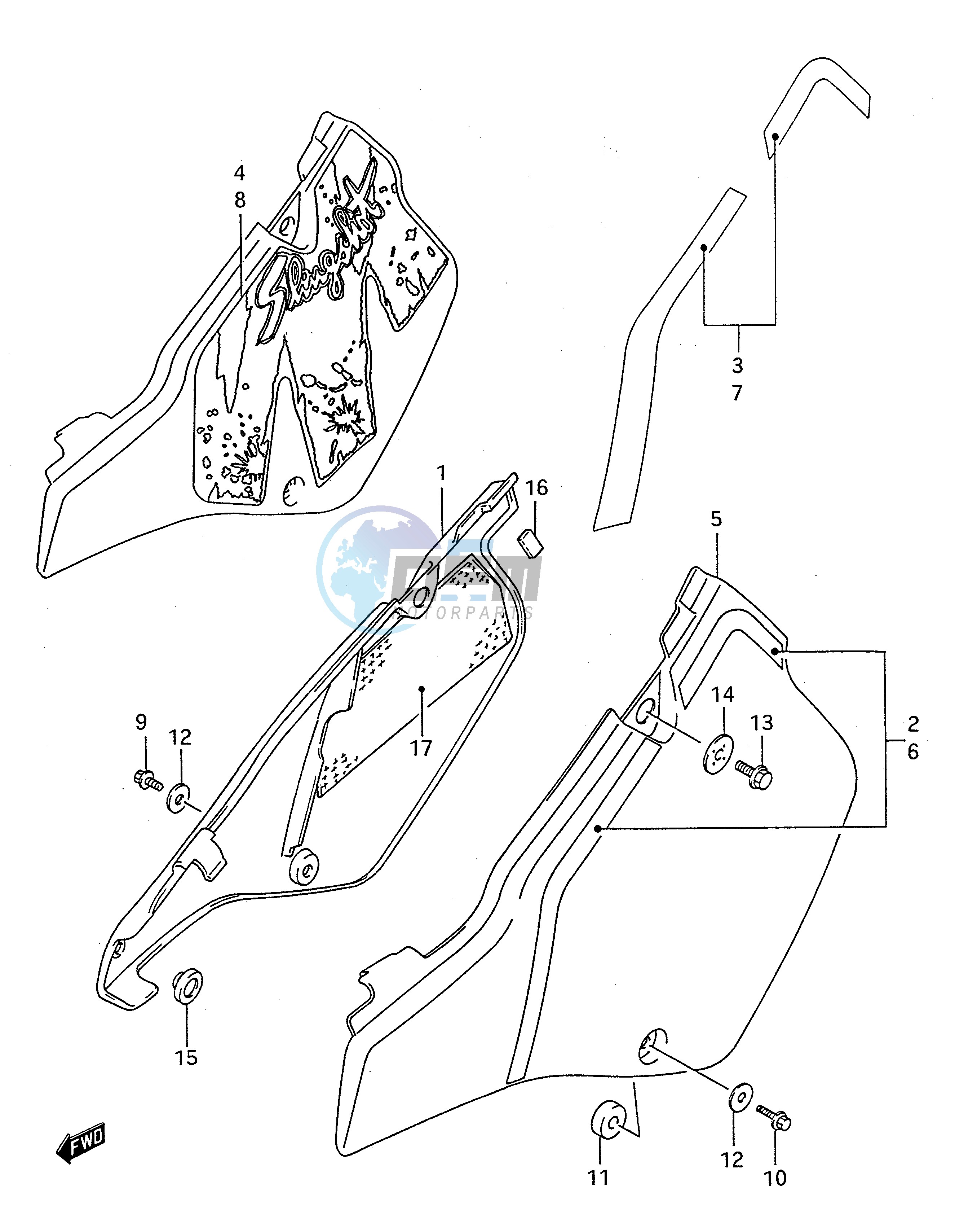 FRAME COVER (MODEL K L M)