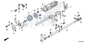 TRX420FPAD TRX420 Europe Direct - (ED) drawing GEARSHIFT FORK