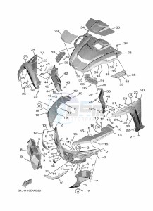 YXE1000EW YX10ERPAP (B4MN) drawing FRONT FENDER 2