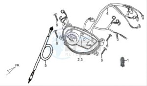 X'PRO 125 drawing DASHBOARD / SPEEDOMETER CABLE / WIRING HARNASS