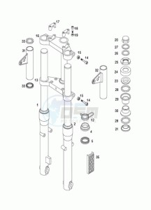 FLEXER_XL_L1 50 L1 drawing Front forks