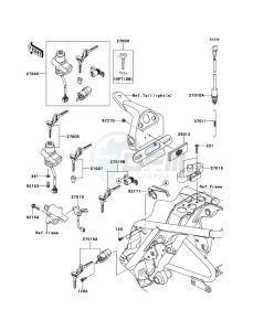 W800 EJ800ADFA GB XX (EU ME A(FRICA) drawing Ignition Switch