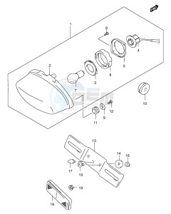 GZ250 (E1) drawing REAR COMBINATION LAMP