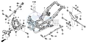 NSS250EX FORZA EX drawing FRAME BODY