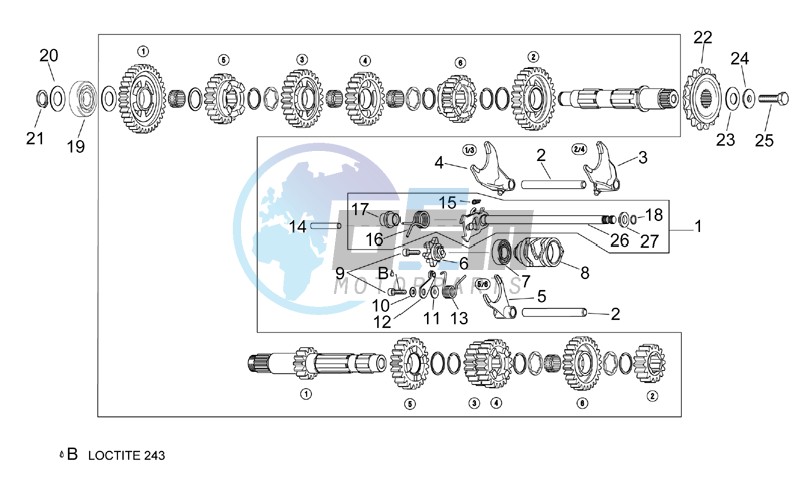 Gear box selector