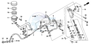 CB1300SA CB1300SUPERBOLD'OR drawing RR. BRAKE MASTER CYLINDER (CB1300A/SA)