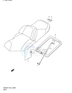 AN250 (E2) Burgman drawing SEAT (AN250K1 AN250K2)