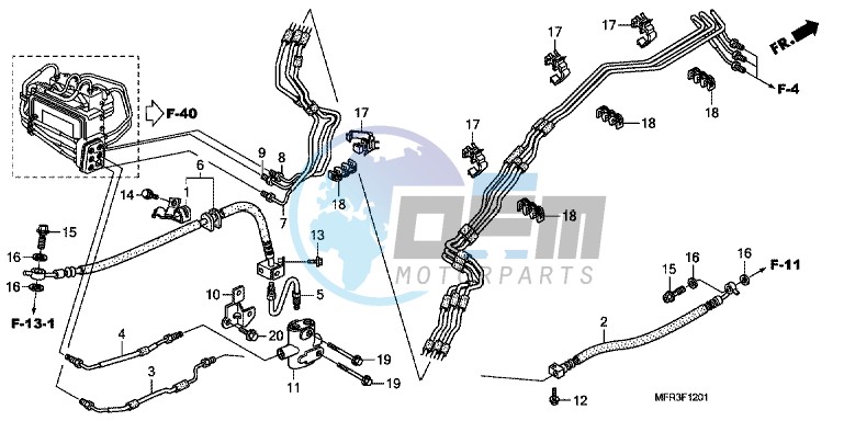 BRAKE LINE (VT1300CXA)