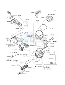 ZX 1000 M [NINJA ZX-10R] (C1) [NINJA ZX-10R] drawing AIR CLEANER