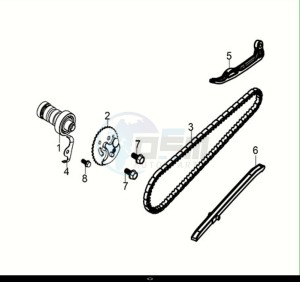 JET 14 200i (XC20W2-EU) (E5) (M1) drawing CAM SHAFT-CYL. HEAD L. SIDE COVER